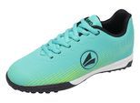 Fußballschuh JAKO "J-ST Skill", Mädchen, Gr. 31, blau (türkis, lime), Synthetik, Textil, Schuhe Fußballschuh, für verschiedene, synthetische Hartplatz-Typen)