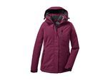 Outdoorjacke KILLTEC "KOW 170 KG WMN JCKT", Damen, Gr. 24, dunkelrosé, Obermaterial: 100% Polyester.Futter: 100% Polyester.Füllung: 100% Polyester, Jacken Outdoorjacke, Damen Funktionsjacke: wasserdicht, atmungsaktiv, abnehmbare Kapuze