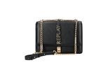 Umhängetasche REPLAY "Replay Taschen Lederimitat", Mädchen, Gr. onesize, schwarz (schwarz, gold), Lederimitat, Taschen Umhängetasche