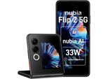 NUBIA Smartphone "Flip 2", Energieeffizienz: C (A-G), schwarz (night schwarz), 256 GB, Mobiltelefone