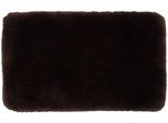 Badematte GÖZZE "»DELUXE«", braun (dunkelbraun), rechteckig (50cm x 70cm ), 1 Stk., Polyester, Badematten, Badematte, mit extra hohem Flor