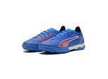 Fußballschuh PUMA "ULTRA 6 PRO CAGE TT Fußballschuhe Erwachsene", Damen, Gr. 44, weiß (ultra blau weiß glowing rot), Obermaterial: Textil, Synthetik; Futter: Textil, Synthetik; Innensohle: Textil; Laufsohle: Gummi, Schuhe Fußballschuh