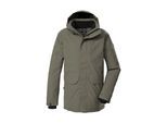 Parka KILLTEC "KOW 85 MN PRK", Herren, Gr. L, grün (olivgrün), Obermaterial: 100% Polyester;Futter: 100% Polyester;Füllung: 100% Polyester, Jacken Parka, Wasser- und winddicht, atmungsaktiv, abnehmbare Kapuze, PFAs-frei