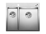 Blanco Claron Spüle 521647 340/180-IF/A, 60,5 x 51 cm, Edelstahl, mit PushControl Ablauffernbedienung
