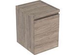 Geberit Renova Plan Seitenschrank 501913JR1 40x55x44,5cm, 1 Schublade, nussbaum, Folie strukturiert