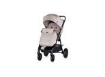 Chipolino Kombikinderwagen Ultera 3 in 1 Babyschale Fußabdeckung klappbar Korb hellbraun