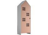 Kleiderschrank VIPACK "Casami, mit trendiger Optik in zeitlosem Design", weiß (weiß, pink lackiert), B:57,6cm H:171,3cm T:39cm, MDF, Schränke, Kleiderschrank, variable Innenausstattung und viel Stauraum