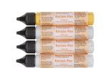 buttinette Kerzen-Pens "Weihnachten Glitter", 4x 28 ml