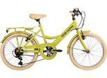 Kinderfahrrad DACAPO "Kinderfahrrad 20'' Toscana grün 6 Gänge RH 36 cm" Gr. 36, grün (grün, grün), Fahrräder, Kinder, 36cm, 20 Zoll (50,80cm) hinten: 20 Zoll (50,80cm)