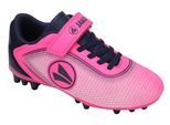 Fußballschuh JAKO "J-SFG COURSE EV", Mädchen, Gr. 33, blau (neon pink, dk navy), Synthetik, Textil, Schuhe Fußballschuh, für Rasenplätze