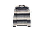 TOM TAILOR Herren Strickpullover im Streifenmuster, weiß, Gestreift, Gr. M