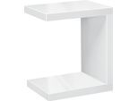 Beistelltisch INOSIGN, weiß, B:50cm H:58,4cm T:40cm, Tische, Beistelltisch, U-Form