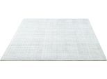 Teppich SANSIBAR "Tinnum Uni meliert", silber, B:40cm H:13mm L:60cm, Viskose, Teppiche, Teppich, meliert, 60% Wolle, handgearbeitet in aufwendiger Handloom-Technik