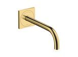 hansgrohe Elektronischer Waschtischmischer Axor Uno UP, Ausladung 225mm, polished gold optic (38120990)