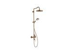 hansgrohe Showerpipe Axor Montreux m TH, Kopfbrause, 240mm, 1j, brush. r gol (16572310)