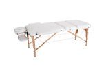 Novel Massageliege , Weiß , Holz, Metall, Kunststoff, Holzwerkstoff , Buche , Hartholz , 70x62-85x185 cm , Freizeit & Co, Wellness & Gesundheit,