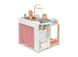 Musterkind Puppenwickelkommode , Naturfarben, Weiß, Altrosa , Holz, Textil, Holzwerkstoff , 60x87x70 cm , EN 71, CE , Spielzeug, Holzspielzeug