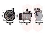 VAN WEZEL Kompressor, Klimaanlage 12V für HYUNDAI 97701-0X200 977010X200 97701OX200 8200K217
