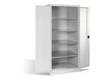 C+P Schwerlast-Werkzeugschrank XXL mit Drehtüren, innen 4 Böden, H1950xB930xT800mm Front Lichtgrau Korpus Lichtgrau ; C + P Möbelsysteme (8924-052|S10085)