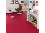 Teppichboden MY HOME "Fortis, Schlinge, Made in Netherlands", rot, B:400cm H:5mm L:425cm, Kunstfaser, Teppiche, Teppichboden, meliert, Breite 400 cm, strapazierfähig, Wohnzimmer