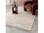 Teppich WECON HOME "Maddie", bunt (multi), B:160cm H:11mm L:230cm, Schurwolle, Teppiche, Teppich, handgewebt, robust, strapazierfähig, skandinavisch, Naturfaser