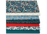 Patchwork- und Quiltpaket "Modern X-Mas", petrol-color