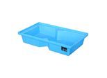 Bauer Südlohn GREEN-LINE PE-Auffangwanne für Paletten KWP-P 60, aus robustem Polyethylen, Blau (4520-44-0000-0000)