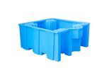 Bauer Südlohn GREEN-LINE PE-Auffangwanne WP 1/11, aus robustem Polyethylen, Blau (4520-24-0000-0000)