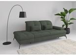 Recamiere SIT & MORE "Amica, inkl. Sitztiefenverstellung und Armteilverstellung", grün (jungle), B:231cm H:90cm T:122cm, 90% Polyester, 10% Polyamid, Sofas, Recamiere, wahlweise mit Kopfteilverstellung und Stauraum