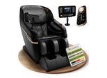Juskys Massagesessel Naxos mit LCD-Bedienung, Bluetooth, USB & Heizung – Schwarz