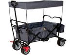 Bollerwagen PINOLINO "Paxi dlx, anthrazit", schwarz (schwarz, anthrazit), Bollerwagen, Kinder, Kunststoff, Metall, BxTxH: 124x59x66 cm, mit Bremse