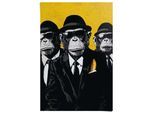 Poster REINDERS "Gangster Brothers", farbe bild(er): schwarz, B:61cm H:91,5cm T:0,1cm, Bilder, Poster, Teenager Zimmer - Schwarz - 150 gr. Papier - Tiere - 61x91,5 cm