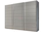Schwebetürenschrank STAUD "Sonate Como, Made in Germany", silber (saphirglas), B:280cm H:222cm T:68cm, Holzwerkstoff, Schränke, Schwebetürenschrank, Mit vier verschiedenen Ausstattungsvarianten