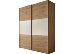 Schwebetürenschrank STAUD "Includo, Made in Germany", weiß (dekor artisan eiche, weiß), B:167cm H:222cm T:68cm, Holzwerkstoff, Schränke, Schwebetürenschrank, Mit vier verschiedenen Ausstattungsvarianten