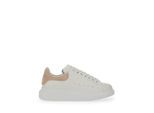 Alexander McQueen Low-Top Sneaker - Oversized Calfskin Sneakers With Suede Heel Tab - Gr. 38 (EU) - in Weiß - für Damen