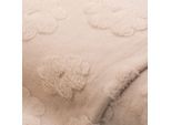 3D-Fellimitat „Blumen“, beige