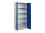 C+P Flügeltürenschrank Serie 89, 1950x930x500mm, 7035/5010 ; C + P Möbelsysteme (08921-00|S10291)