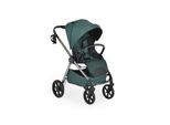 Cangaroo Kombikinderwagen Unique 3 in 1 Babyschale Stoßdämpfer PU-Räder Tasche grün