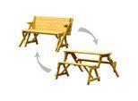 Dobar 2in1 Picknicktisch und Sitzbank