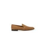 Dolce&Gabbana Loafer - Brown Leather Crust Slipper - Gr. 42,5 (EU) - in Beige - für Damen