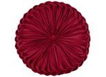 Esposa Zierkissen , Dunkelrot , Textil , Abstraktes , Füllung: Polyester , Textiles Vertrauen - Oeko-Tex® , Heimtextilien, Wohntextilien, Kissen,