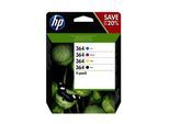 Original HP PhotoSmart Wireless B 100 Series (N9J73AE / 364) Druckerpatrone Schwarz,Cyan,Magenta,Gelb