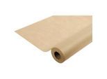 Tischdecke ProNappe, wasserabweisend, abwischbar, reissfest, L 20 m x B 1200 mm, recycelbares Spunbond, schnurbraun, 1 Rolle