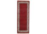 Orientteppich WOVEN ARTS "Mir, auch als Läufer", rot, B:80cm H:15mm L:200cm, Wolle, Teppiche, handgeknüpft, Wohnzimmer, reine Wolle