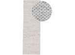 Wollteppich CARPETFINE "Sina, auch als Läufer", beige, B:75cm H:14mm L:200cm, Wolle, Teppiche, Handweb Teppich, reine Wolle, meliert, handgewebt, weich & kuschelig