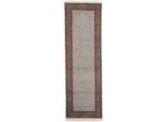Orientteppich WOVEN ARTS "Mir, auch als Läufer", beige (creme), B:80cm H:15mm L:350cm, Wolle, Teppiche, handgeknüpft, Wohnzimmer, reine Wolle