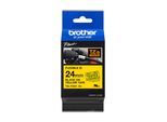 Original Brother P-Touch H 500 Li (TZE-FX651) Schriftband 24mm/8m Schwarz auf Gelb