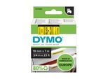 Original Dymo LABELMANAGER 420 P (45808 / S0720880) Schriftband 7mm/19m Schwarz auf Gelb