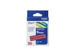 Original Brother P-Touch 1280 DT (TZE-421) Schriftband 9mm/8m Schwarz auf Rot