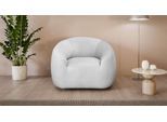 Drehsessel "YANI Relaxsessel, Loungesessel, Maße B/T/H: 119/98/82 cm", grau (hellgrau), B:119cm H:82cm T:98cm, 100% Polyester, LEGER HOME BY LENA GERCKE, Sessel, Drehsessel, organische Form, mit Wellenunterfederung, auch in Bouclé